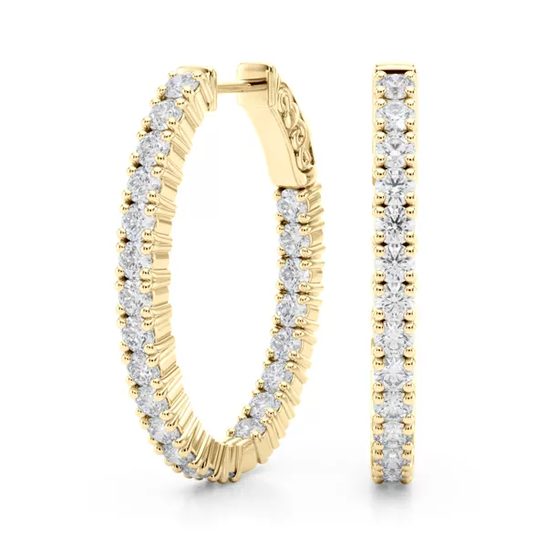 Classic Eternal Diamond Hoop Earrings (2 1/5 ct. tw.)